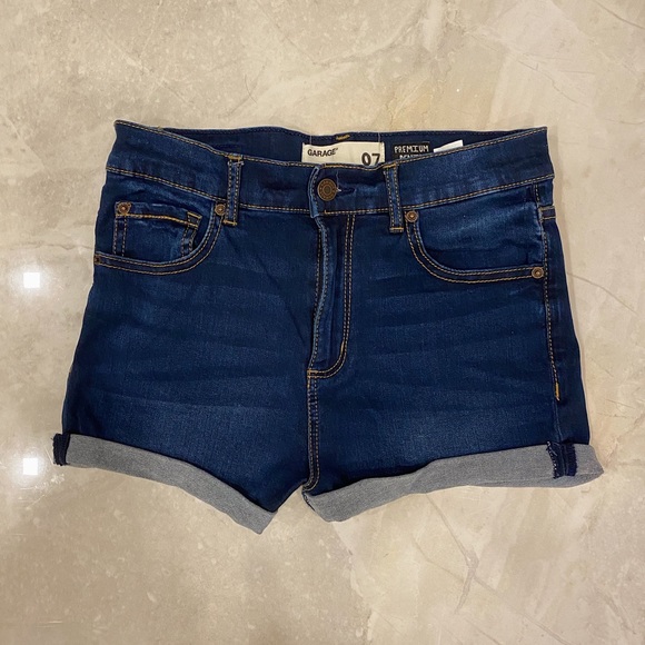 Retro high waist denim shorts - Picture 1 of 2